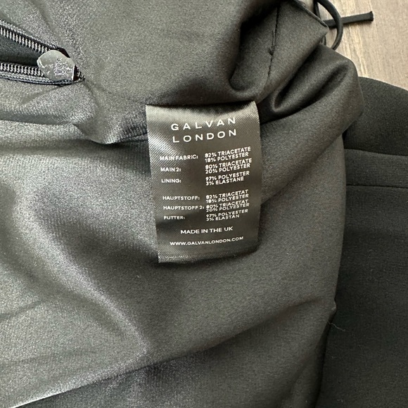 Galvan London Black Halter Neck Jumpsuit - Picture 8 of 12